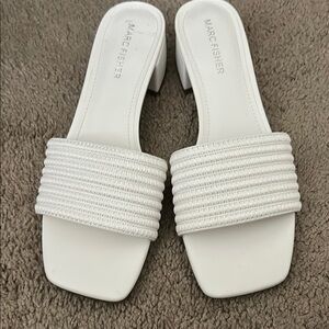 Marc Fisher Women's White Sandals